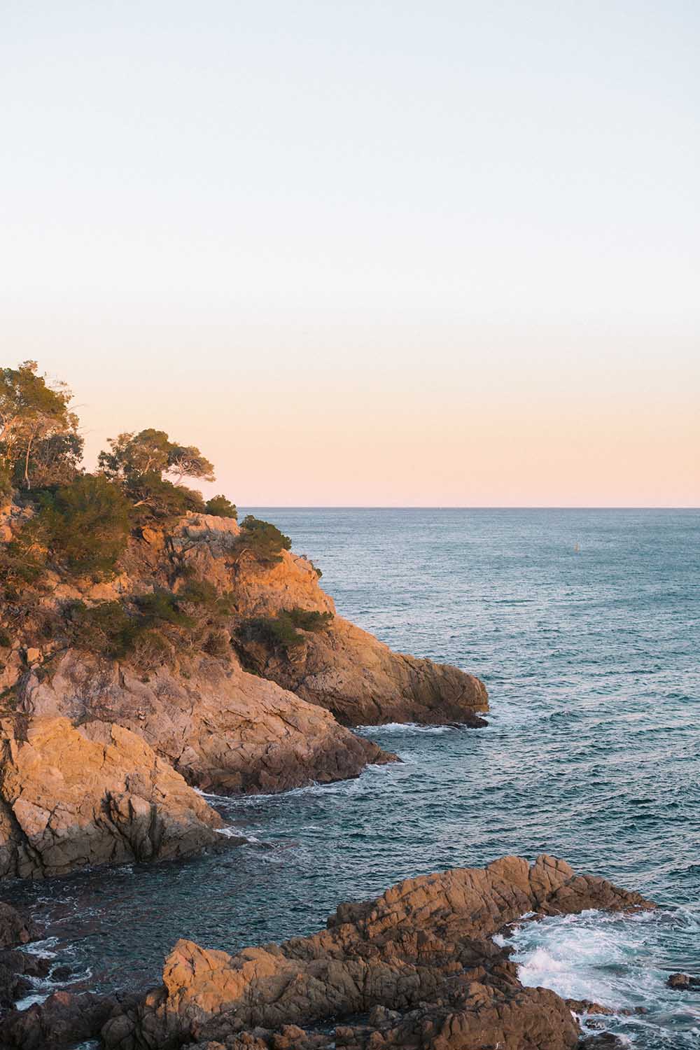 landscape beach at the lavandou